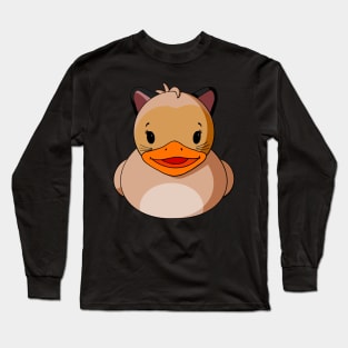 Siamese Cat Rubber Duck Long Sleeve T-Shirt